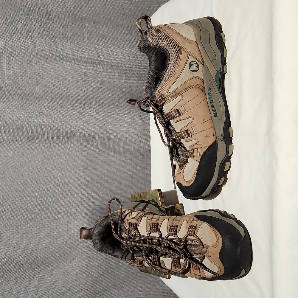 Merrell Pandora Omno Fit Stone Brindle performance footwear Vibrams women's sz 6